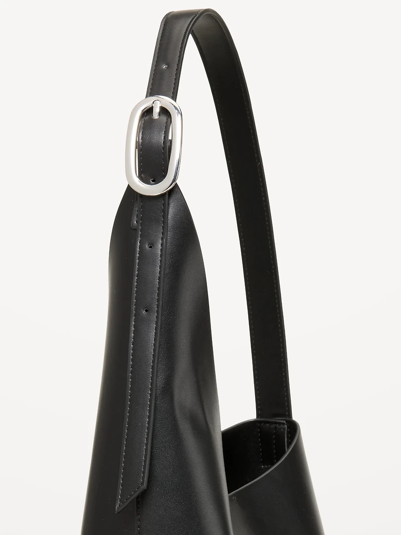 Asymmetrical Structured Tote Bag