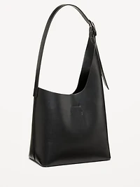 Asymmetrical Structured Tote Bag
