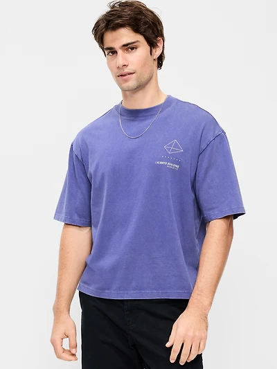 Heavyweight Graphic Cropped T-Shirt