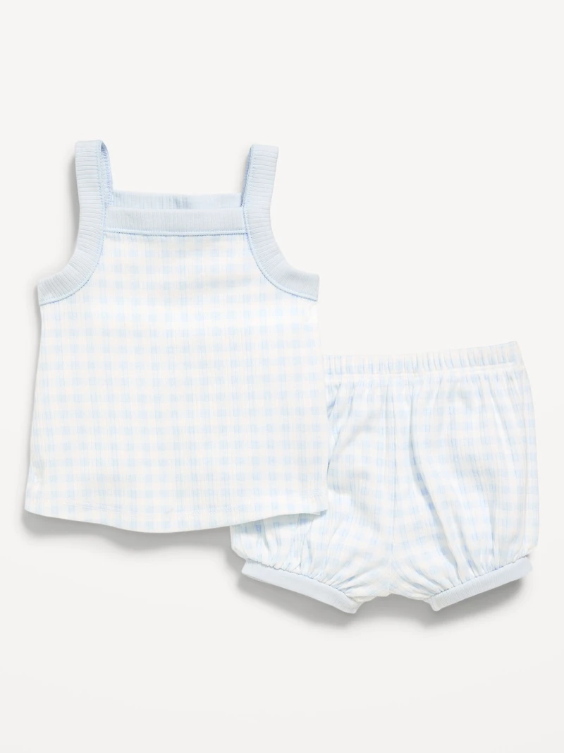 Ribbed Cami Tank and Shorts Set for Baby