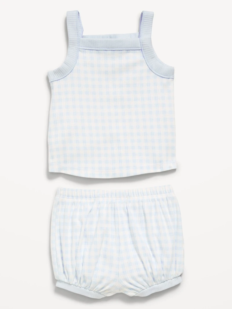 Ribbed Cami Tank and Shorts Set for Baby