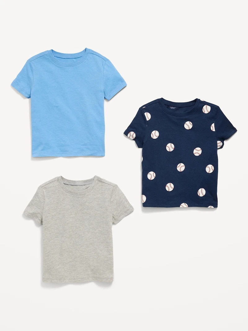 Short-Sleeve T-Shirt 3-Pack for Toddler Boys