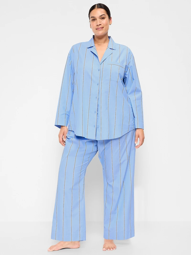 Poplin Pajama Pant Set
