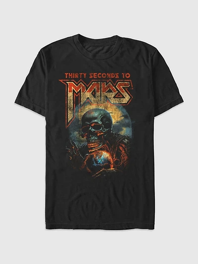 30 Seconds to Mars Vintage Skull Graphic T-Shirt