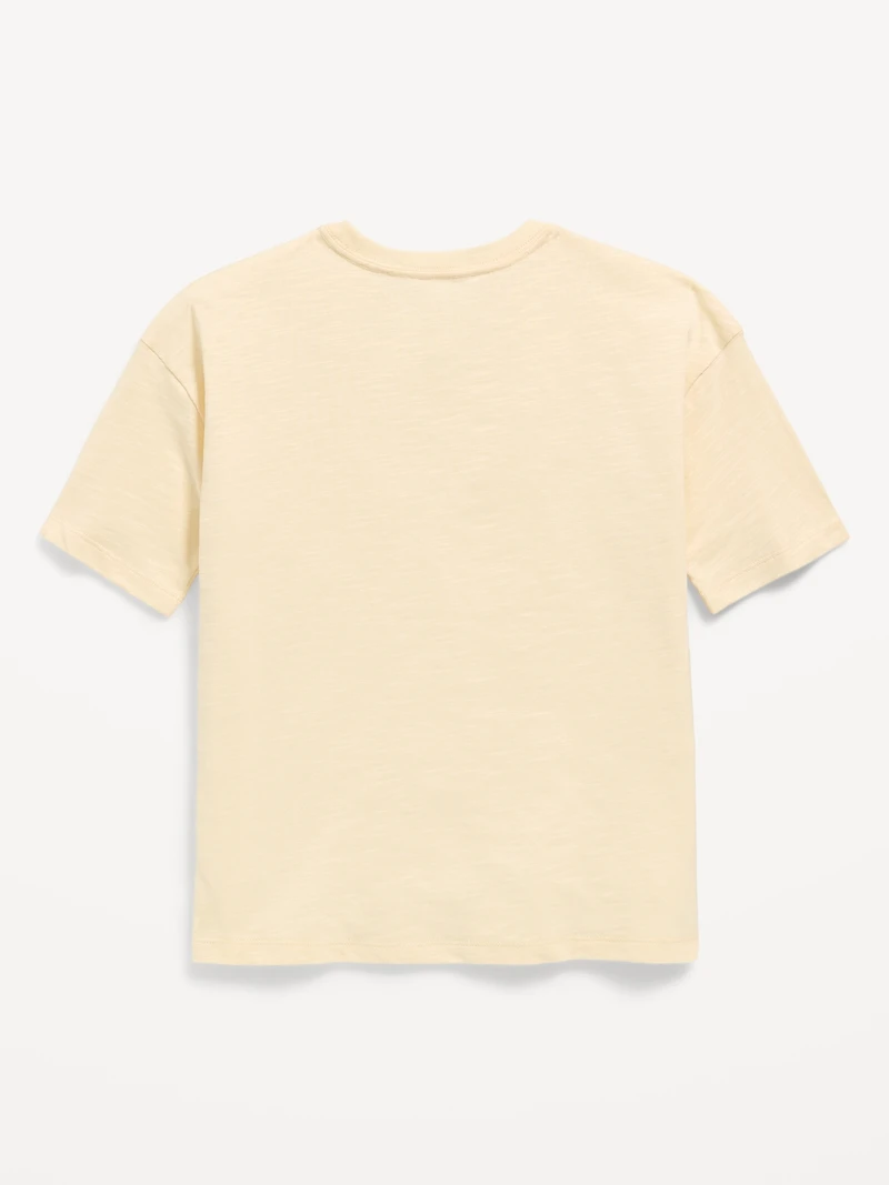 Oversized Short-Sleeve Pocket T-Shirt for Boys