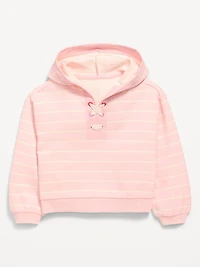 Oversized Lace-Up Sweatshirt for Toddler Girls