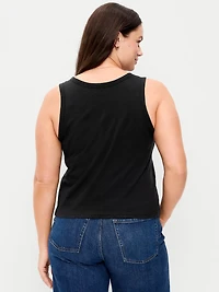 Relaxed Scoop-Neck Tank Top