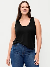 Relaxed Scoop-Neck Tank Top