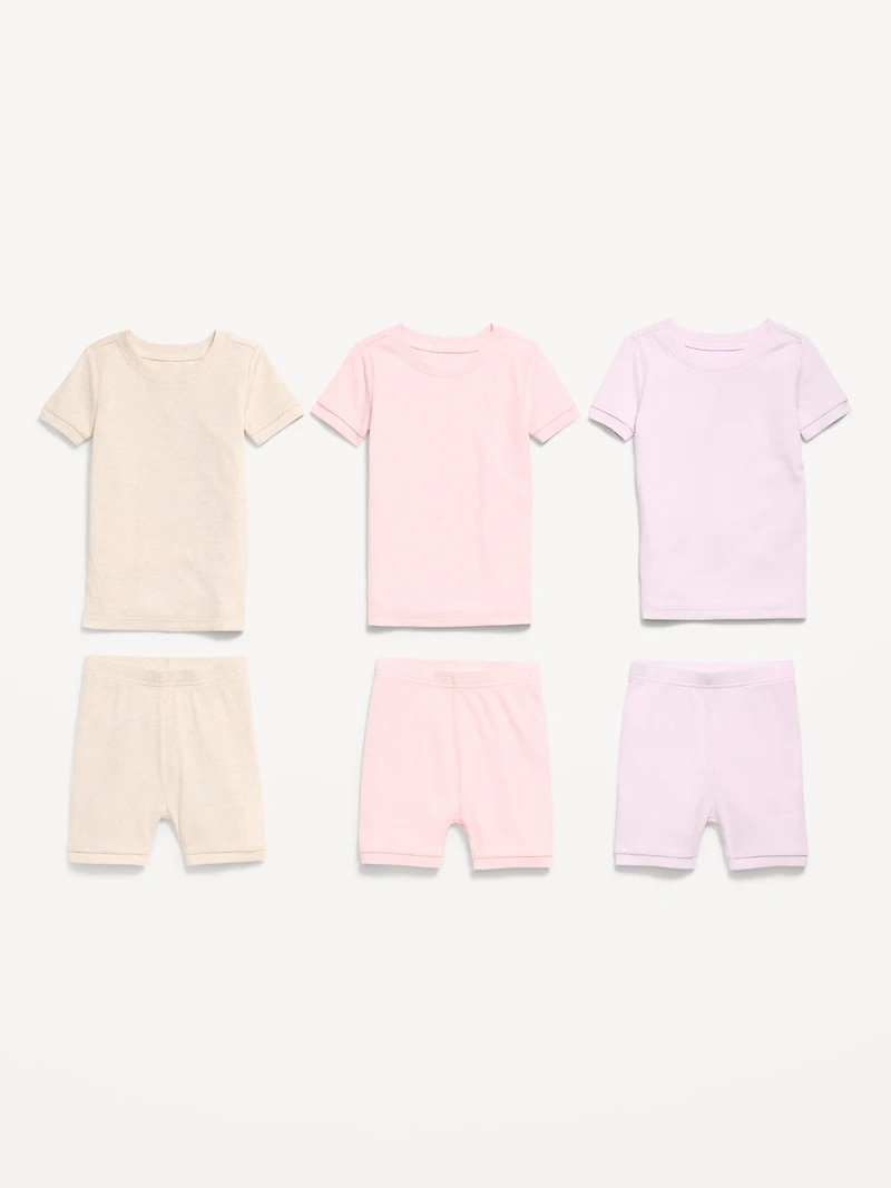 Ribbed Snug-Fit Pajama 6-Piece for Toddler & Baby