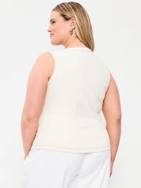 Sleeveless Longline Denim Vest