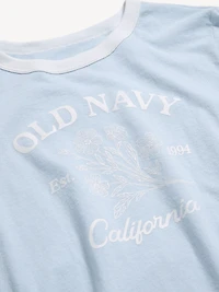 EveryWear Crew-Neck Logo-Graphic Ringer T-Shirt