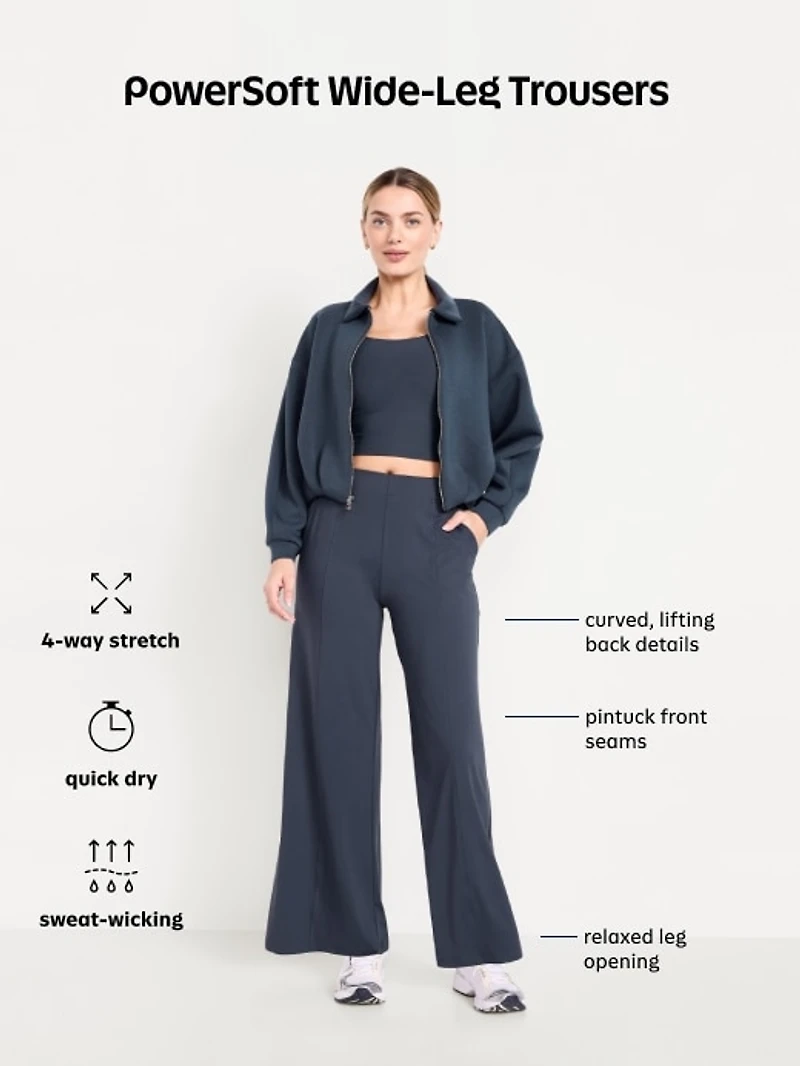 High-Waisted PowerSoft Trouser Pants