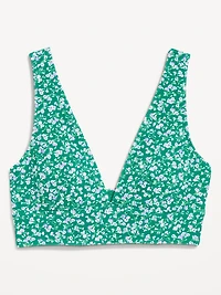 Pique Longline Bikini Swim Top