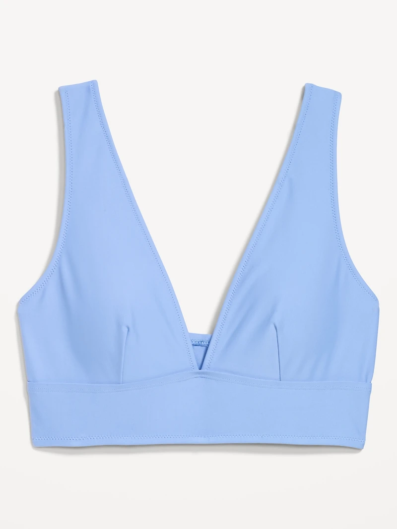 Matte Longline Bikini Swim Top