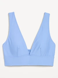 Matte Longline Bikini Swim Top
