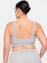 Pique Scoop-Neck Swim Top