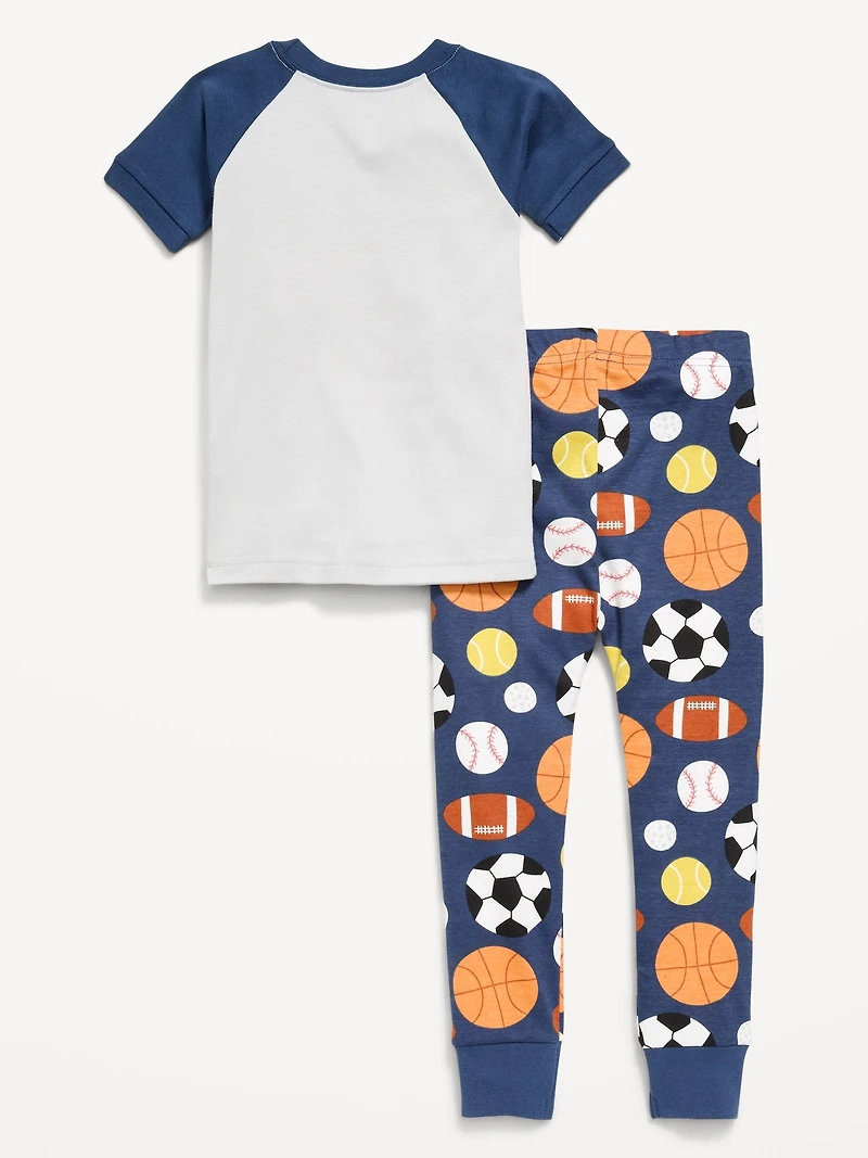 Snug-Fit Graphic Pajama Set for Toddler & Baby