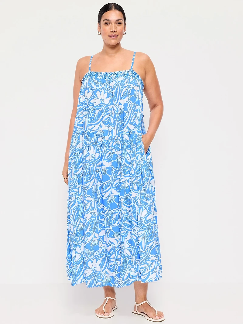 Airy Smocked Maxi Dress