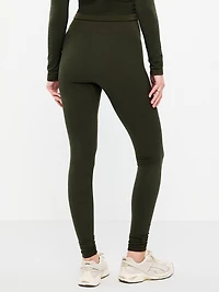 High-Waisted Seamless Jacquard Leggings