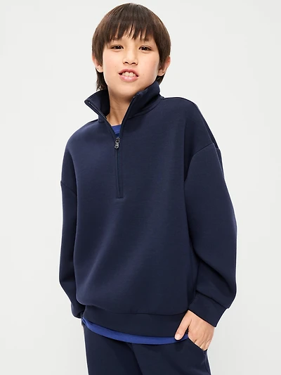 Bounce Fleece Oversized Quarter-Zip Sweatshirt for Boys