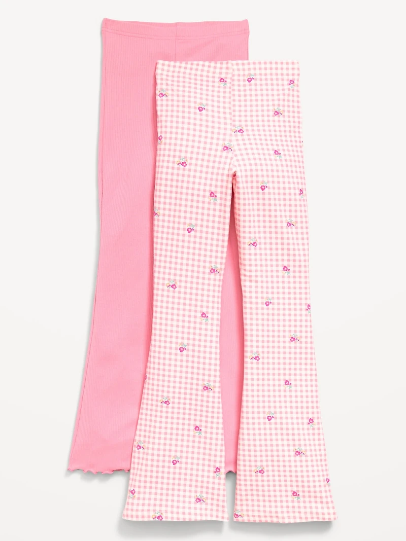 High-Waisted Flare Leggings 2-Pack for Girls