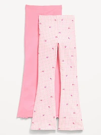 High-Waisted Flare Leggings 2-Pack for Girls