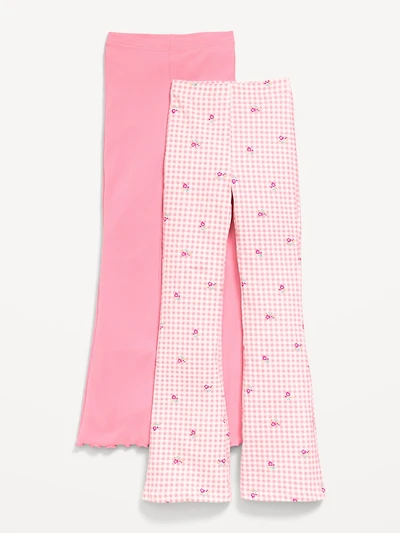 High-Waisted Flare Leggings 2-Pack for Girls