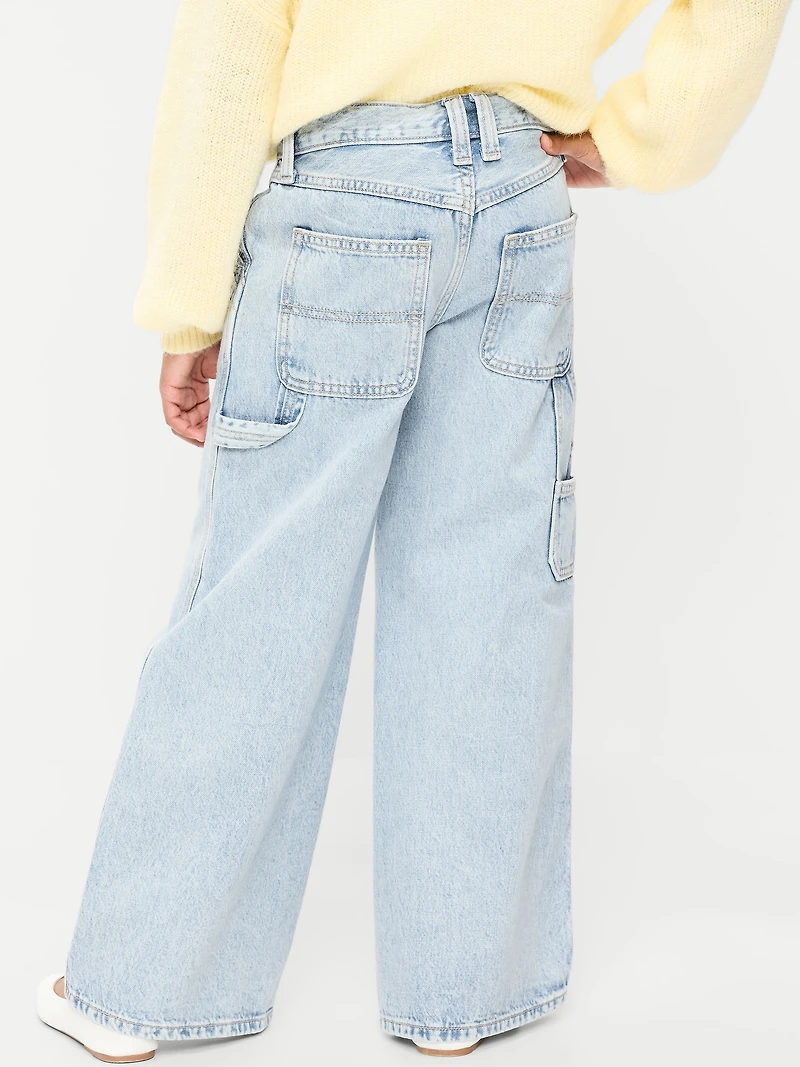 Super Baggy Wide-Leg Carpenter Jeans for Girls