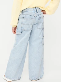 Super Baggy Wide-Leg Carpenter Jeans for Girls