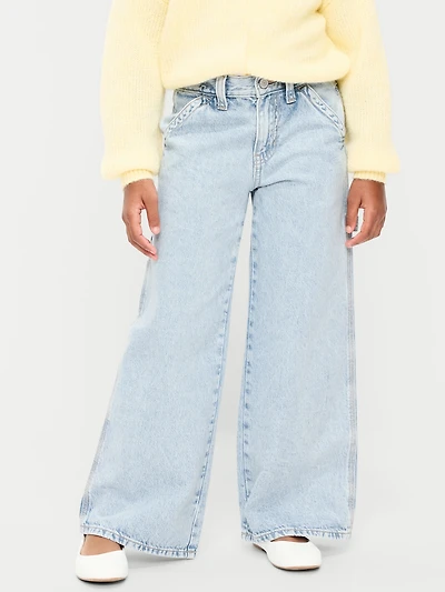 Super Baggy Wide-Leg Carpenter Jeans for Girls