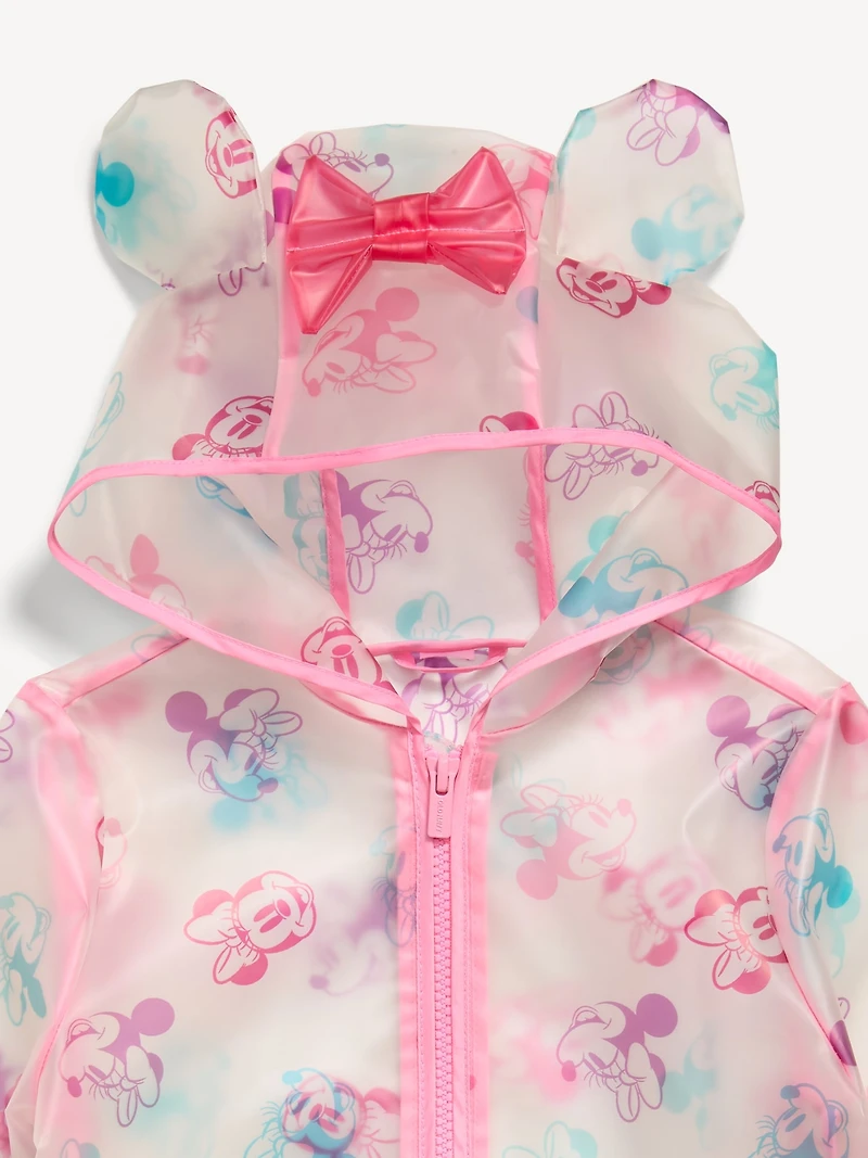 Disney© Minnie Mouse Clear Rain Jacket for Toddler Girls
