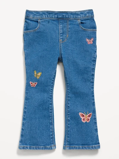 Wow Pull-On High-Waisted Flare-Leg Jeans for Toddler Girls