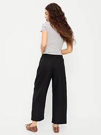 High-Waisted Utility Ankle Pants
