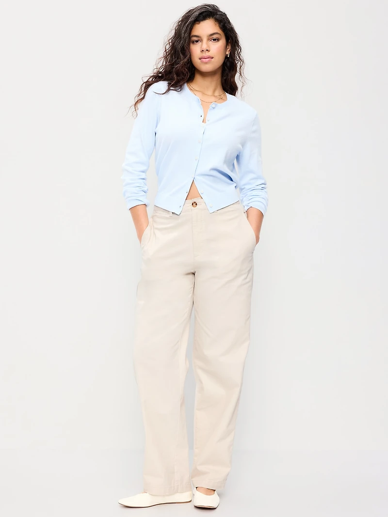High-Waisted OGC Chino Full Length Straight Pants