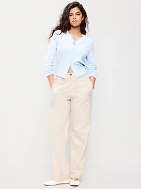 High-Waisted OGC Chino Full Length Straight Pants