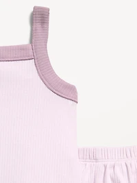 Ribbed Cami Tank and Shorts Set for Baby