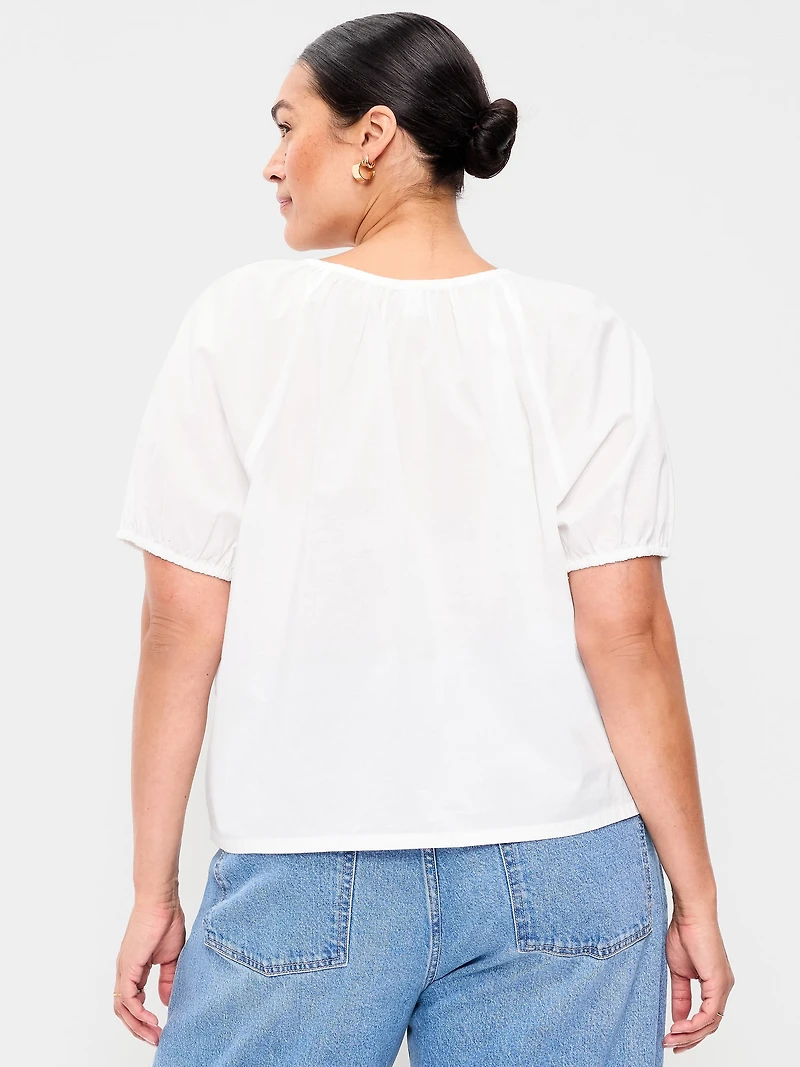 Airy Button-Down Top