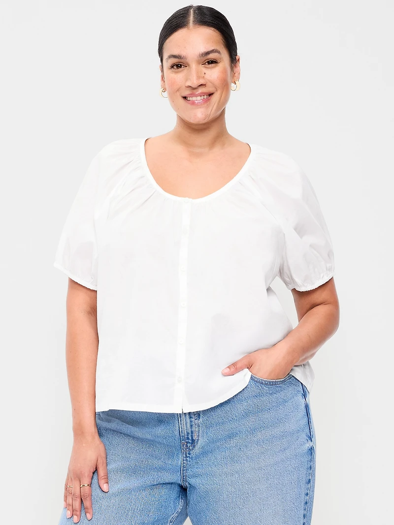 Airy Button-Down Top