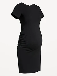 Maternity Short-Sleeve Bodycon Dress