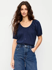 Airy Button-Down Top