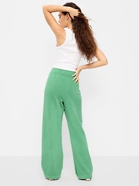 High-Waisted Wide-Leg Sweatpants