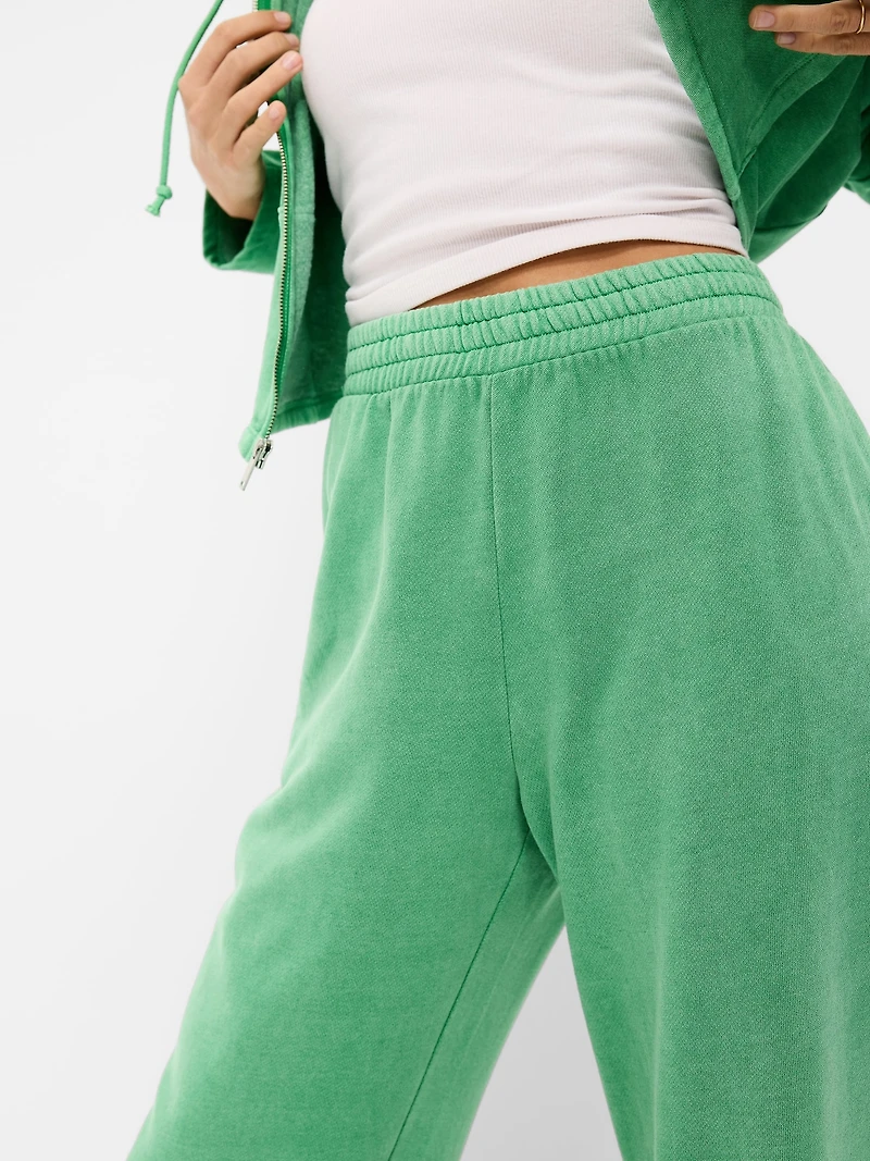 High-Waisted Wide-Leg Sweatpants