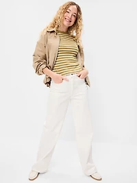 Snug Crew-Neck Ribbed T-Shirt