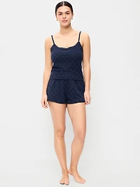 Jaquard Lace Sleep Short Set