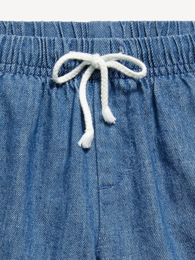 Ruffled Jean Shorts for Toddler Girls