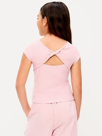 PowerSoft Fitted Twist Back Top for Girls