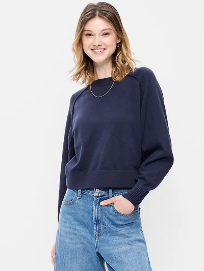 SoSoft Lite Crew-Neck Cropped Sweater