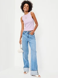 Sleeveless Smocked Tank Top