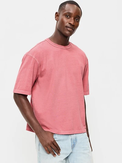 Garment-Dyed Heavyweight Cropped T-Shirt