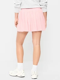 High-Waisted Mesh Skort